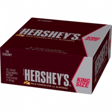 Hershey's Milk Chocolate with Almonds (73g) Case BUY